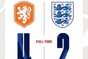 U19欧青赛英格兰2-4负于荷兰,两平一负小组第三出局